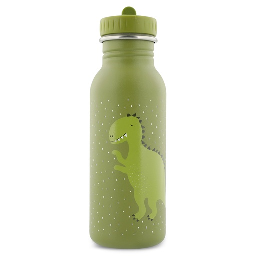 [450932] DRINKBEKER, 500ml, Mr. Dino, groen, uni/print dino, aluminium, deksel, drinktuit, drinkfles, School (041)