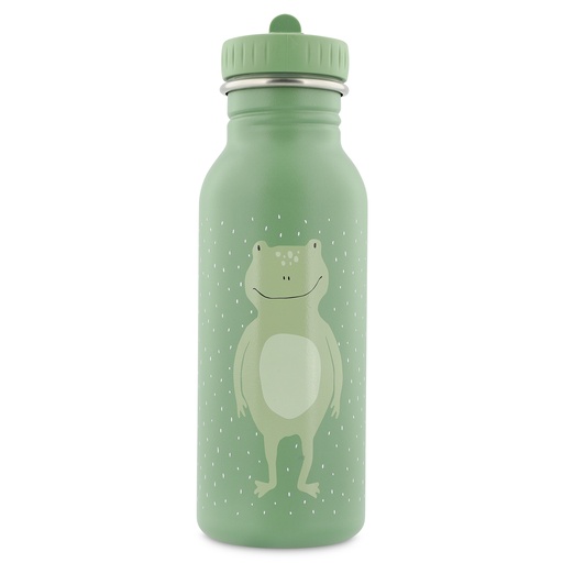 [462466] DRINKBEKER, 500 ml, Mr. Frog, groen, uni/print kikker, aluminium, deksel, drinktuit, Drinkfles, 1 stuk(s)