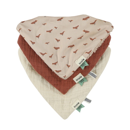 [476549] Trixie | Bandana Slabbetje 3-Pack Mix Babbling Birds 43x16x0cm