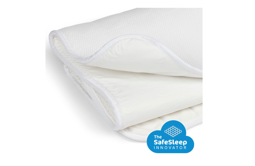 [13831] MATRASBESCHERMER, Sleep Safe, 60x120, Mattress Protector, wit, waterdicht, vr babybed, 3D-honingraatstructuur