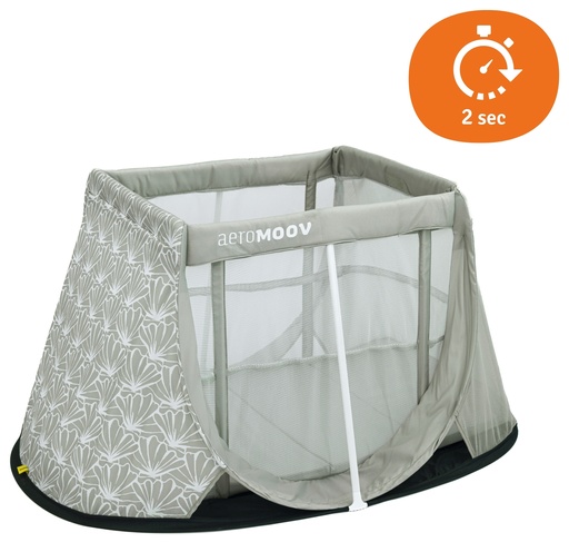 [464237] REISBED, Instant Travel Cot, seashell olive, groen, 90x64x130cm, matras B:61xL:111cm, 2023