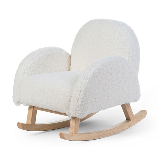 [401170] Childhome | Kinderzetel schommelstoel Rocking Kids Chair Teddy white