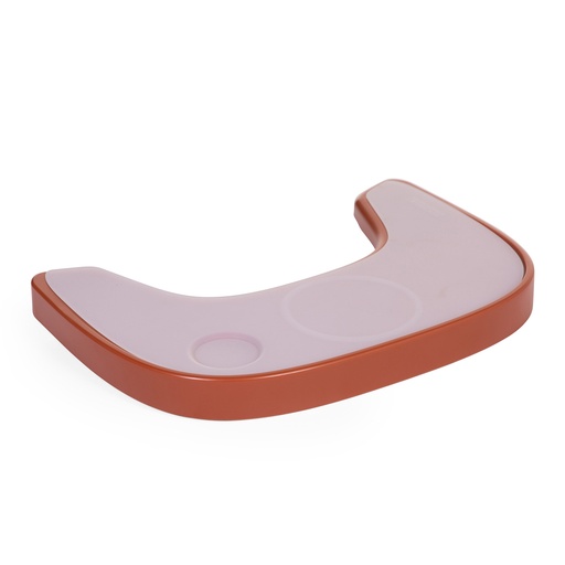 [428385] EETBLAD, ABS, rust, bruin-rood, vr eetstoel 2/Evolu ONE.80°/Evowood, afm: 34x50x5 cm, incl silicone placemat