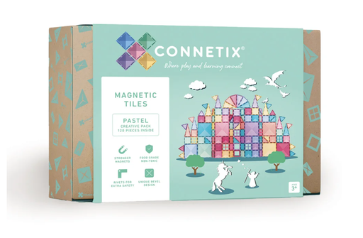 [467279] Connetix | Magnetische Blokken Creative Pack Magnetic Tiles Pastel Kunststof    120 stuk(s)