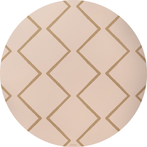 [439186] Eeveve | Knoeimat Round Splash Mat beni - autumn gold