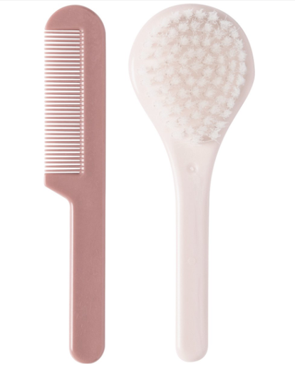 [408549] BORSTEL & KAM, Brush & comb, Blossom Pink, roze, uni