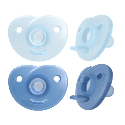 [427902] Avent | Fopspeen Soothie Boy Volledig Siliconen Speen Ortho/Physio Blauw 0-6m 2-pack 