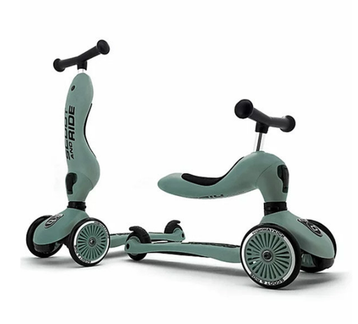 [396493] Scoot & Ride | Loopfiets Loopauto Highwaykick 1 Forest Green